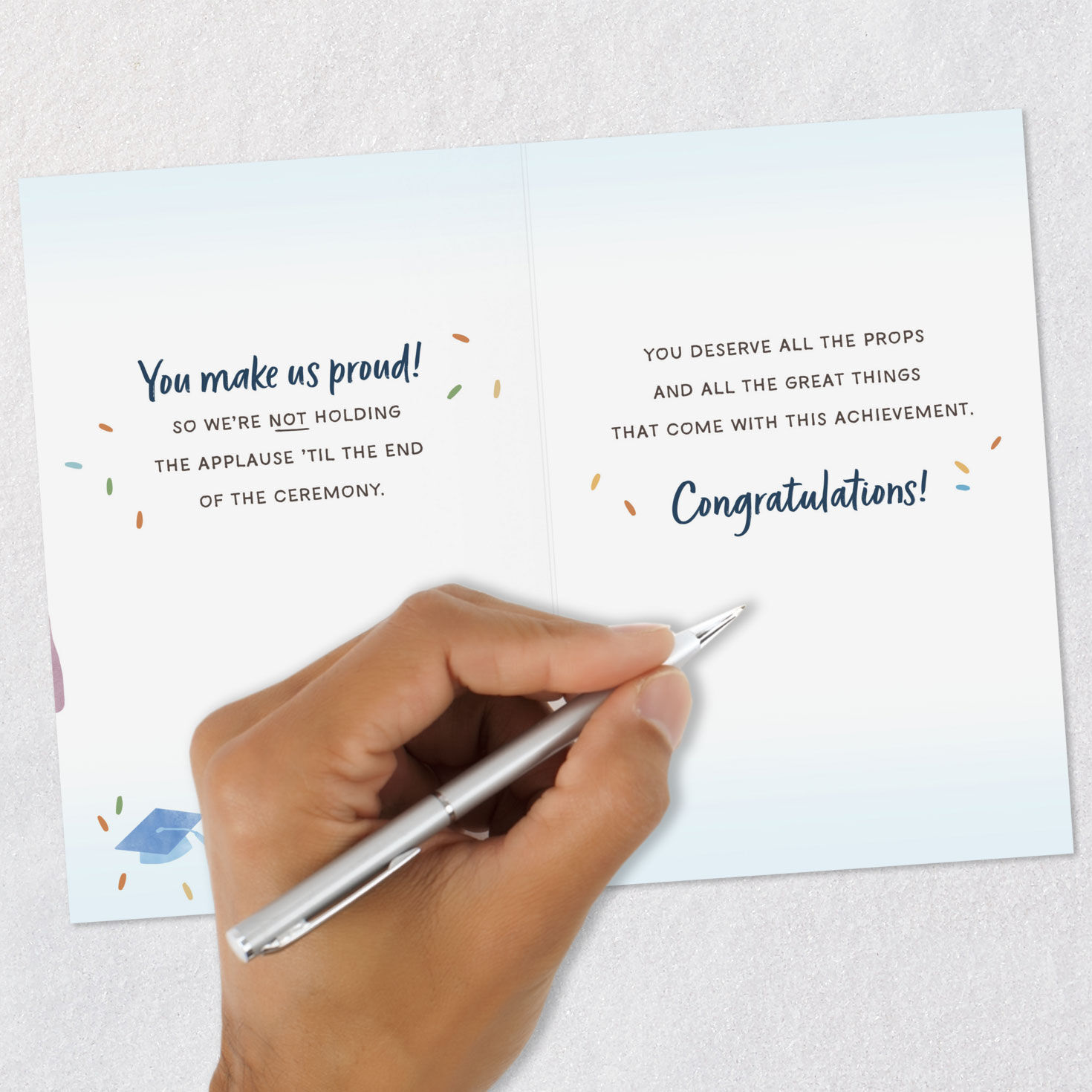 Cheering Crowd Graduation Congratulations Card  image number 7