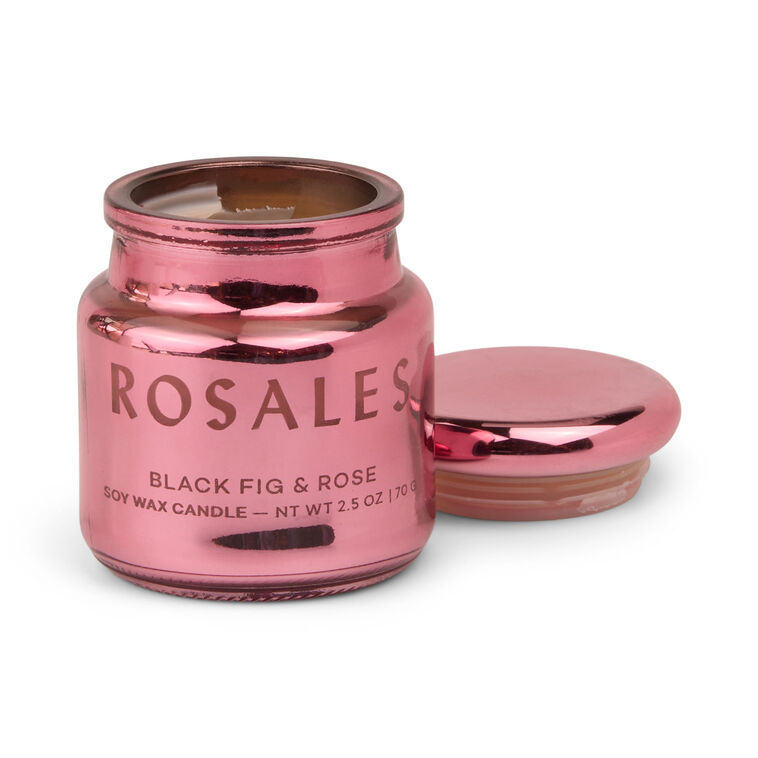 Paddywax Chroma Rosales Hot Pink Metallic Glass Candle, 2.5 oz.