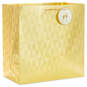 15" Gold Geometric Extra-Deep Gift Bag, , large image number 1