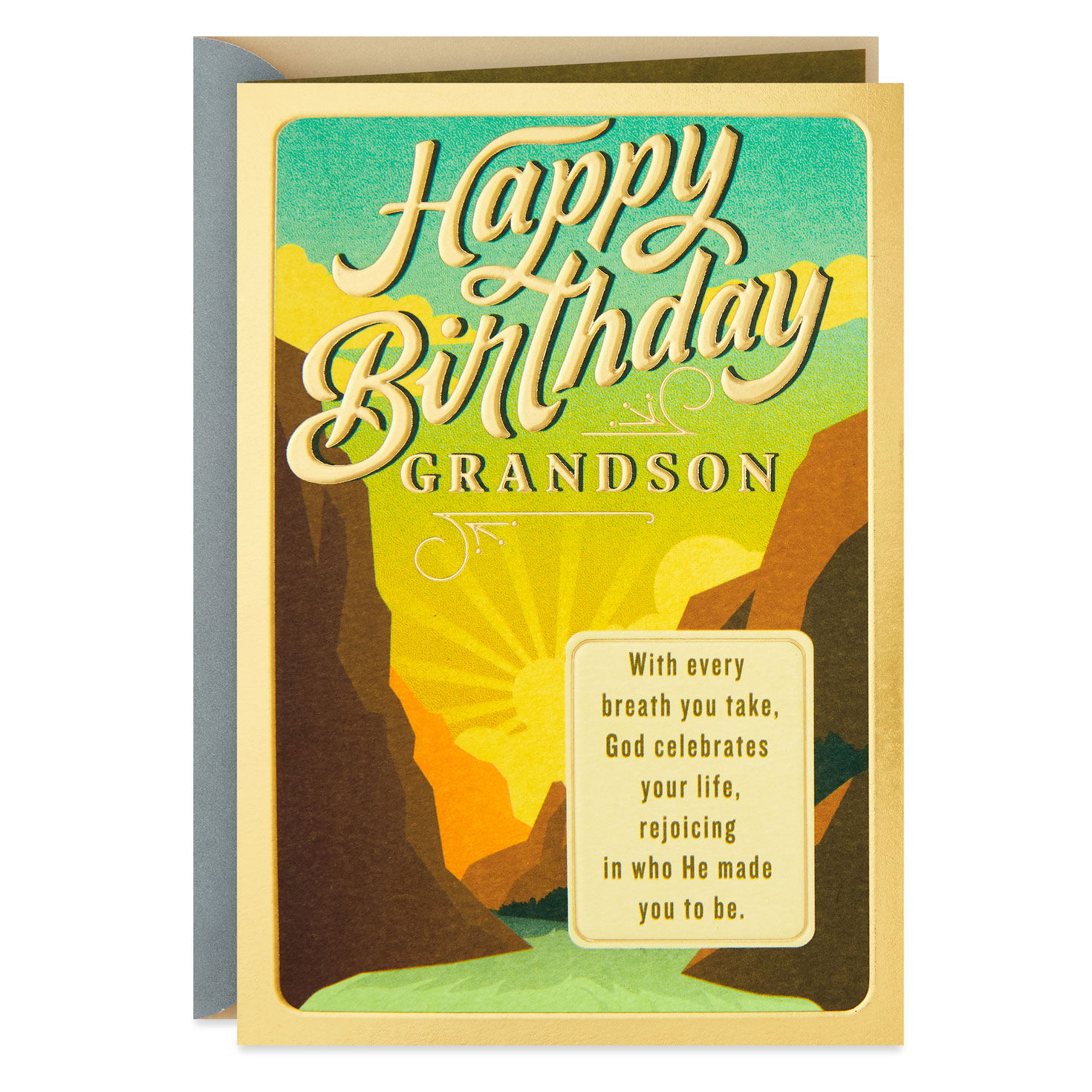 God Celebrates You Religious Birthday Card for Grandson for only USD 4.59 | Hallmark