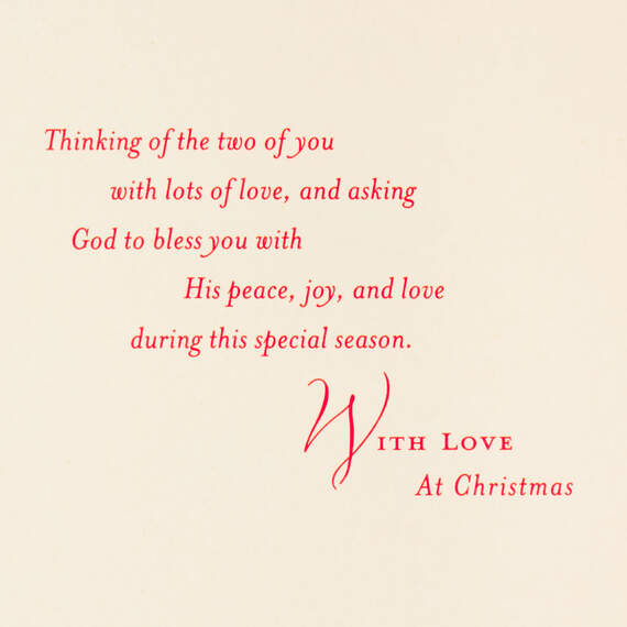 Thanks to God for Wonderful Parents Religious Christmas Card, , large image number 2