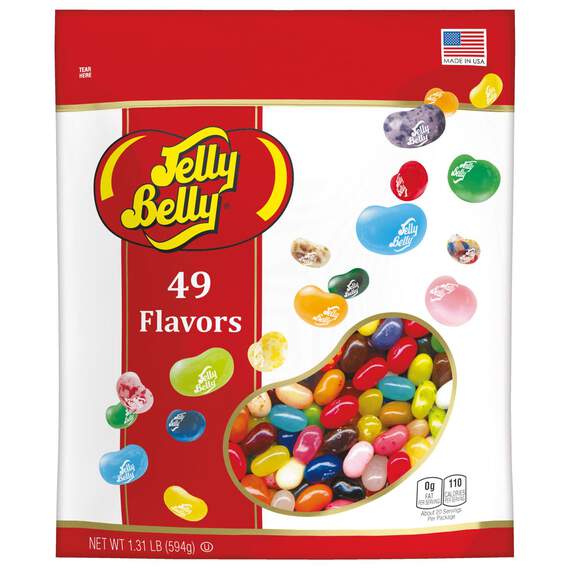 Jelly Belly 49 Assorted Flavors Jelly Beans Bag, 1.31 lb.