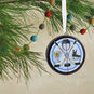 Hockey Puck Christmas Ornament hanging on tree image number 2