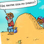Donkey and Miner in Desert Funny Birthday Card Card Front Detail image number 4