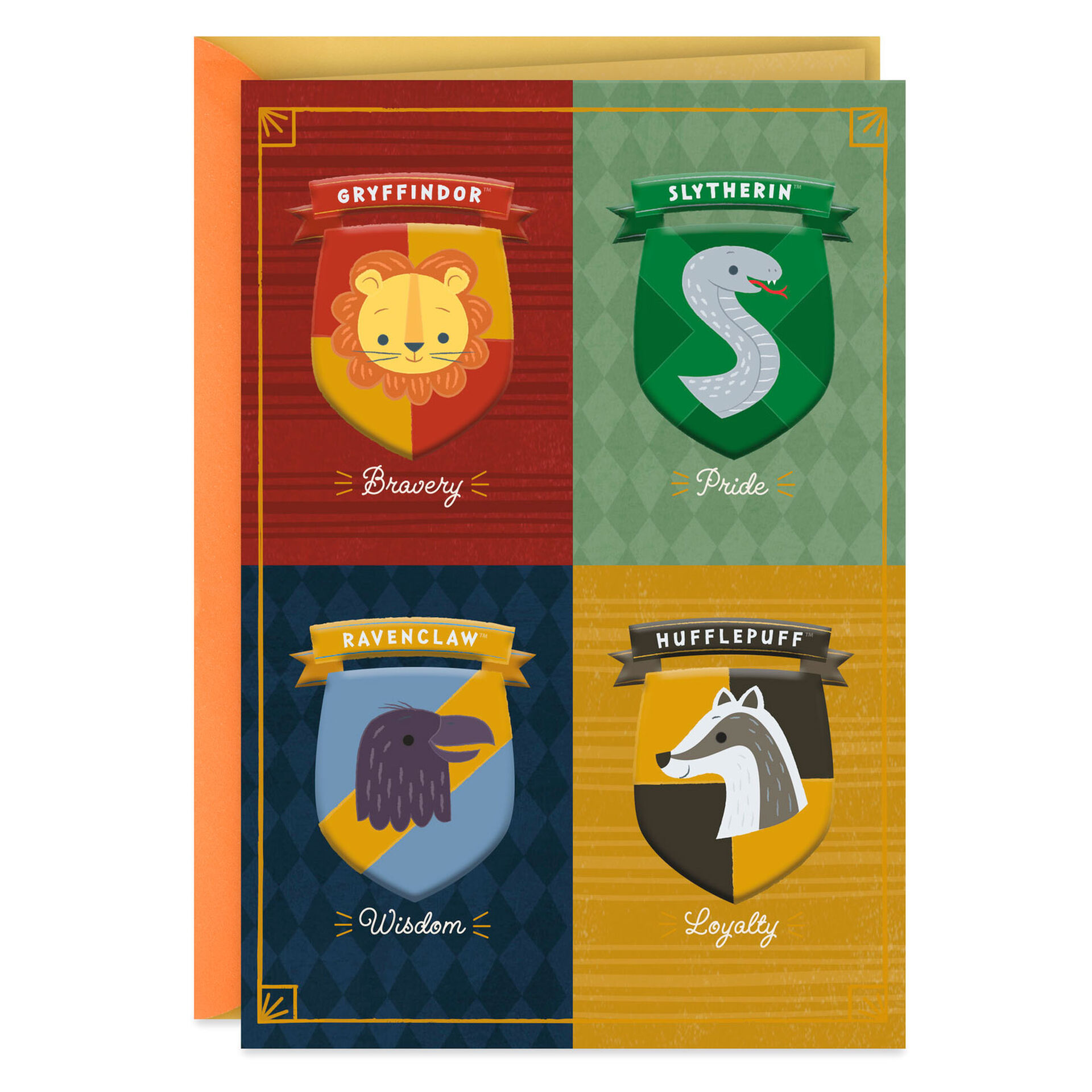 Harry Potter Hogwarts House Crests New Baby Card Greeting Cards Hallmark