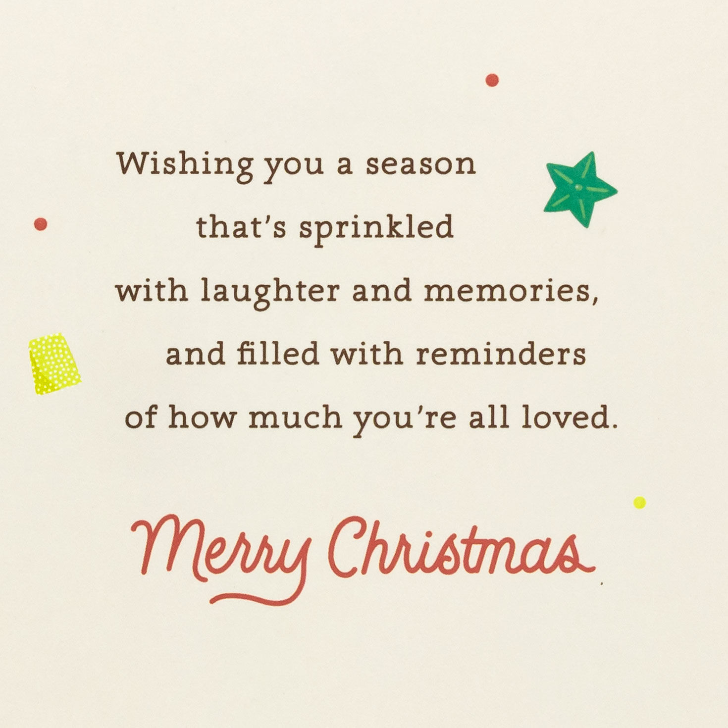 Gingerbread House Christmas Card for Sister and Family Sentiment image number 3