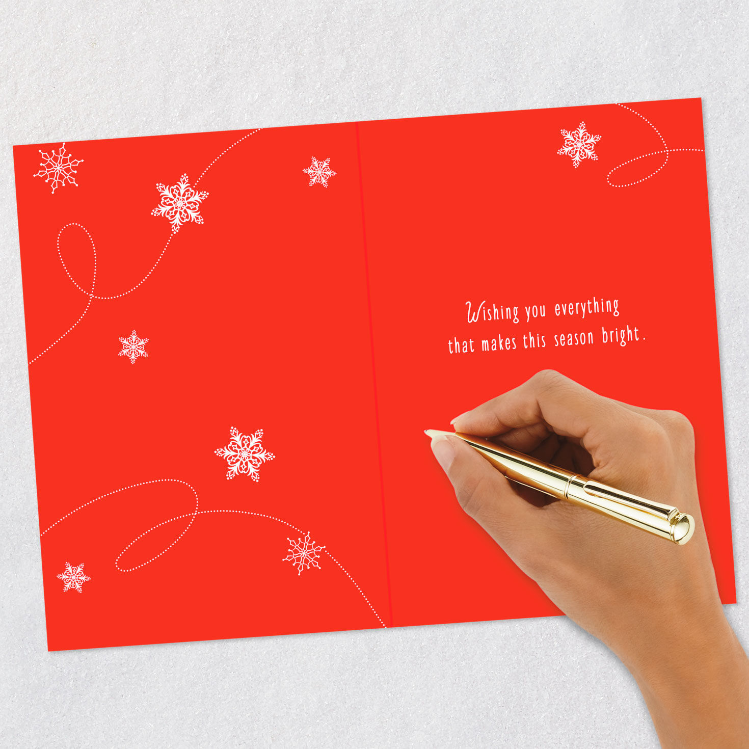 Snowy Tree With Ornaments and Cardinals Christmas Card, , large image number 6