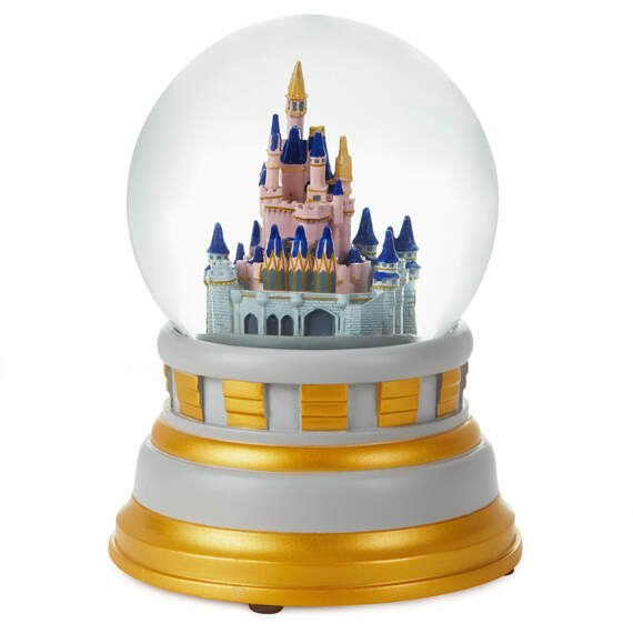 Walt Disney World 50th Anniversary Castle Snow Globe With Light and Sound, , large image number 4