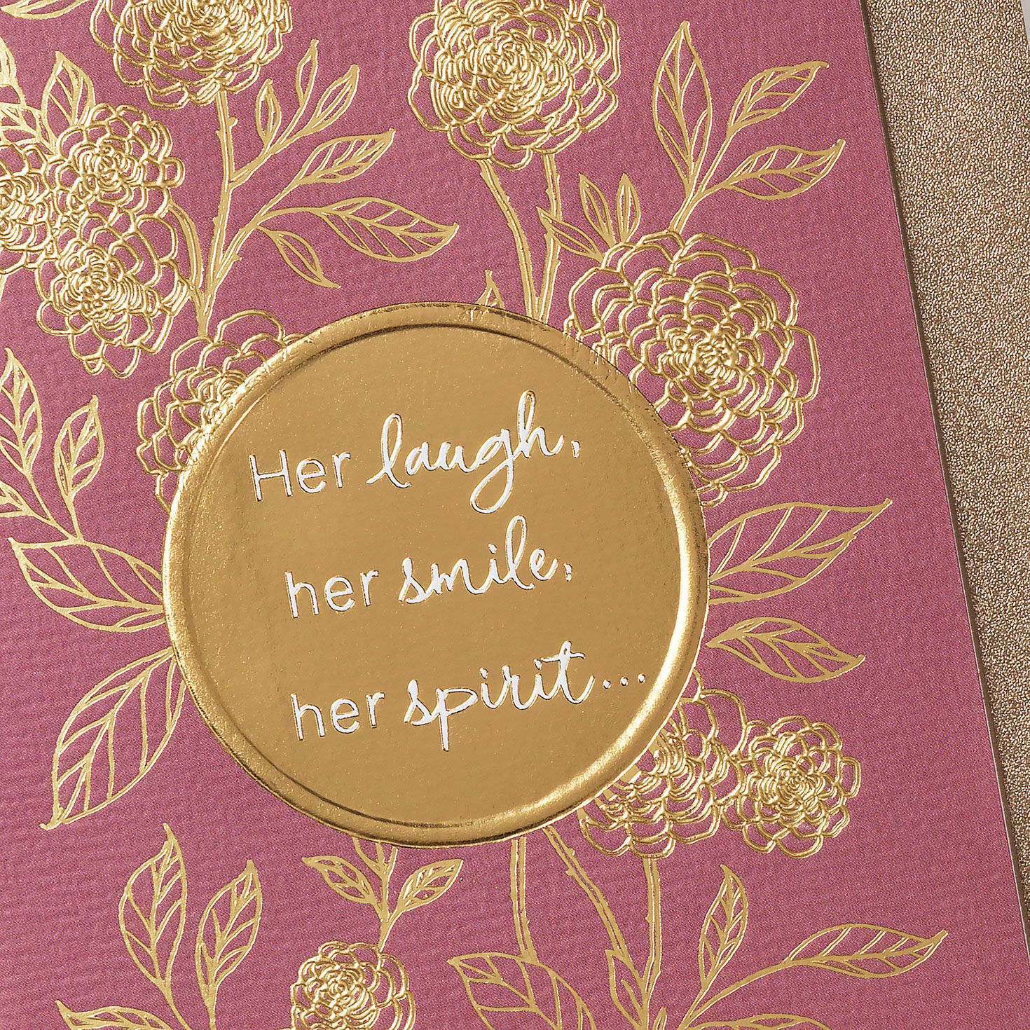 Her Laugh and Spirit Sympathy Card for Loss of Mother, , large image number 4