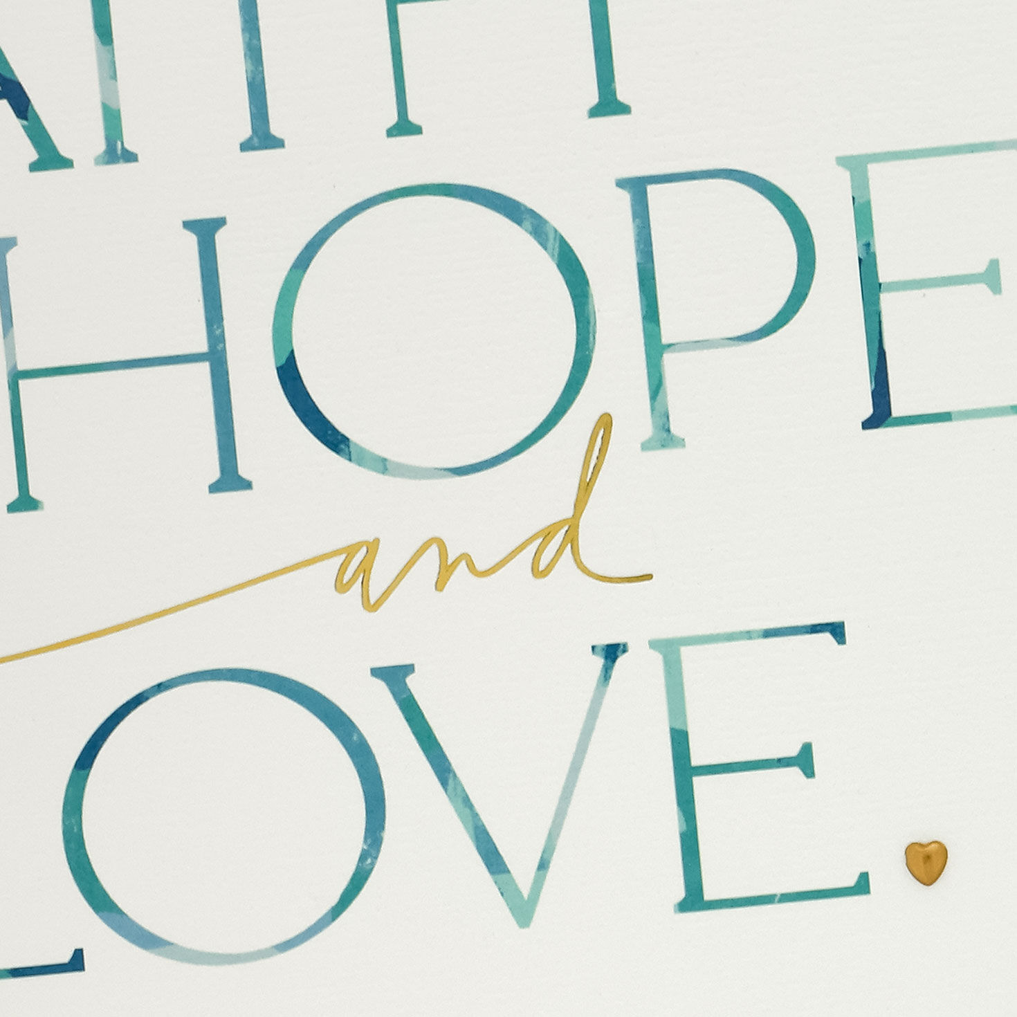 Blue and Gold Lettering Wedding Congrats Card Card Front Detail image number 4