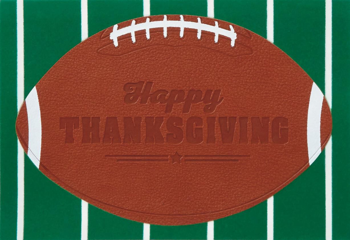 Food, Family, Football Thanksgiving Card