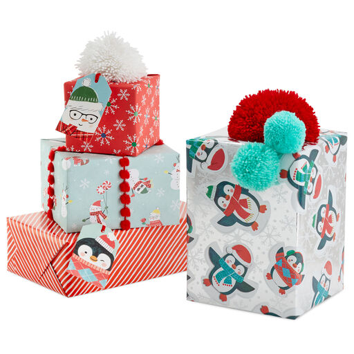 North Pole Friends Holiday Gift Wrap Collection, 