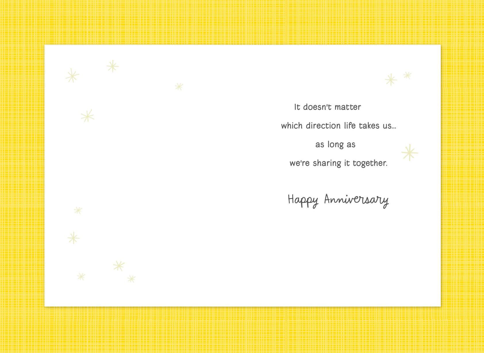 Hot Air Balloon Anniversary Card