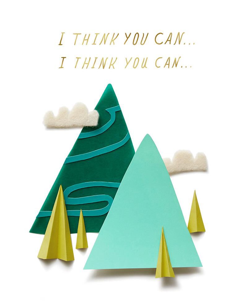 Green Mountains You Totally Can Encouragement Card