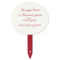 Oval Garden Stake With Faith Message front image number 1