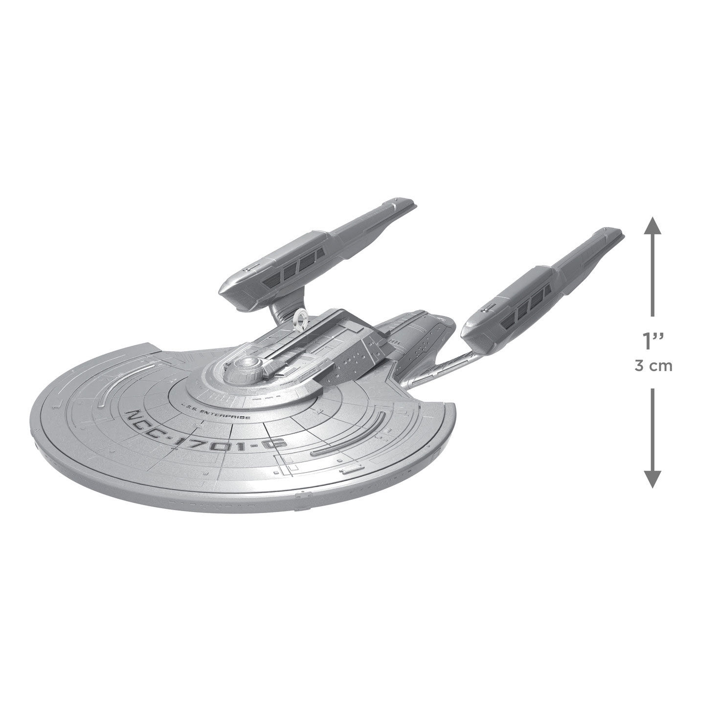 Star Trek U.S.S. Enterprise Spaceship Ornament measurement image number 3