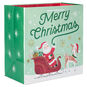 Santa and Reindeer Extra-Deep Christmas Gift Bag Back image number 6