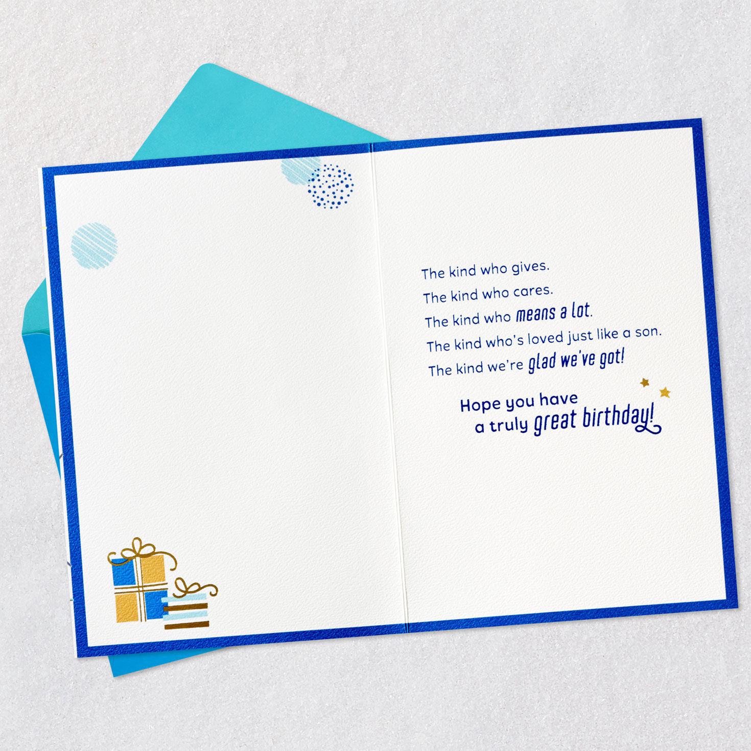 Loved Just Like a Son Birthday Card for Son-in-Law, , large image number 3