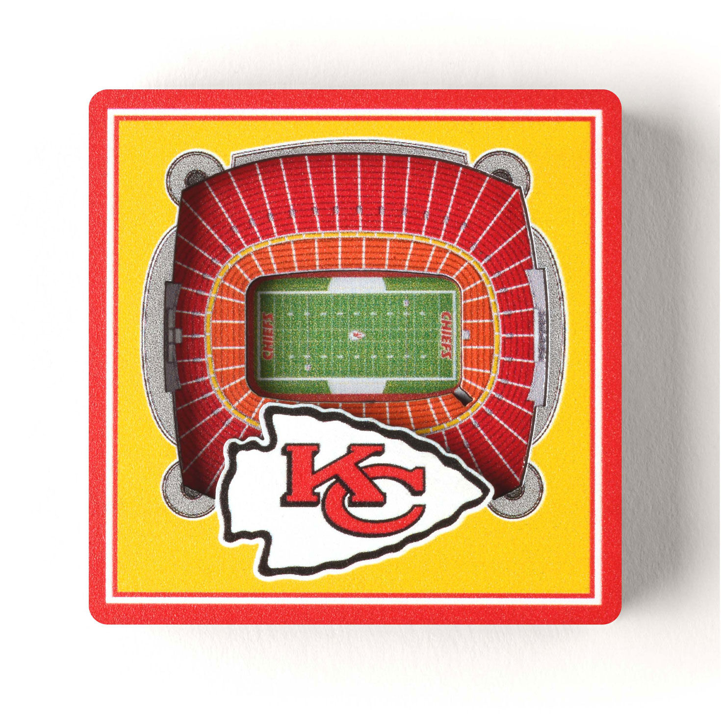 Kansas City Chiefs 3d Stadium Wood Magnet Refrigerator Magnets Hallmark