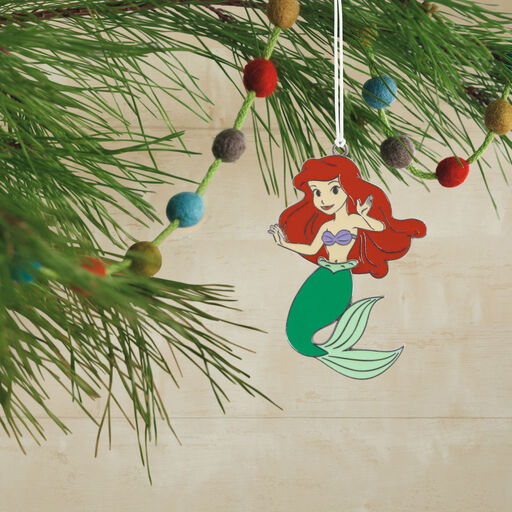 Disney The Little Mermaid Ariel Moving Metal Hallmark Ornament, 