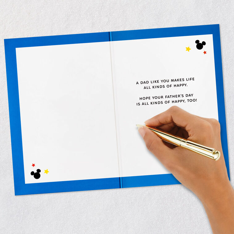 Mickey Mouse Dad Father's Day Card With Music Signing card image number 6
