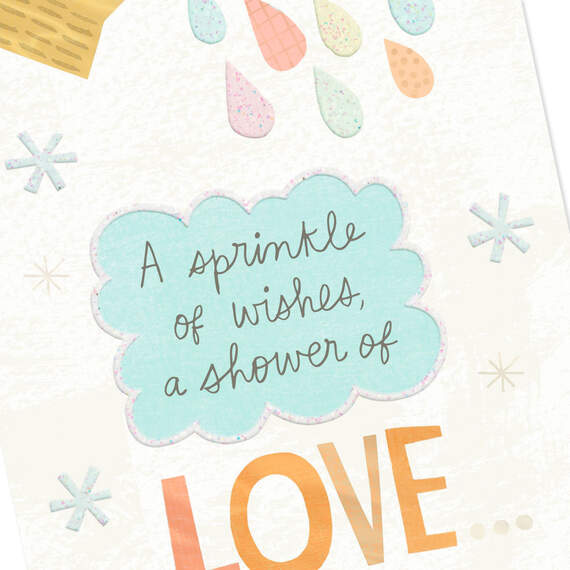 Watering Can Sprinkle of Wishes Baby Shower Card, , large image number 4