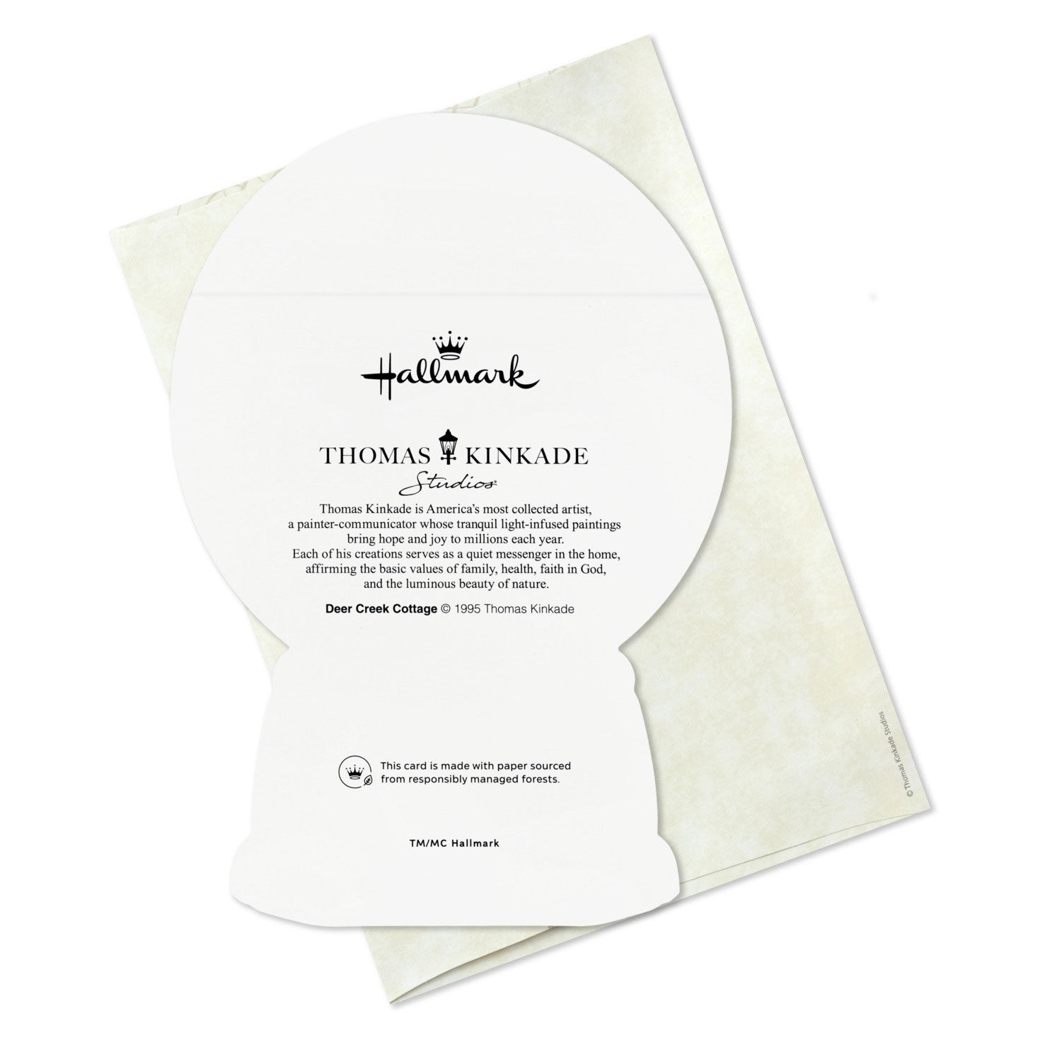Thomas Kinkade Cottage in Snow Globe Boxed Christmas Cards, Pack of 12, , large image number 7