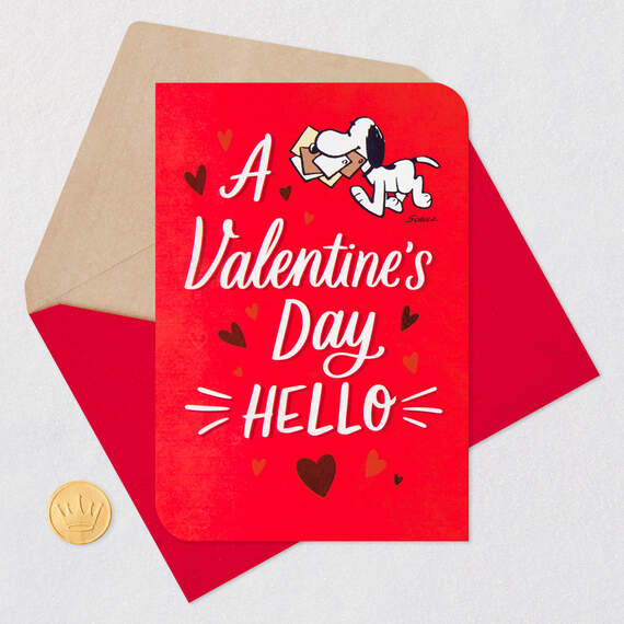 Peanuts® Snoopy Sweet Hello Valentine's Day Card, , large image number 5