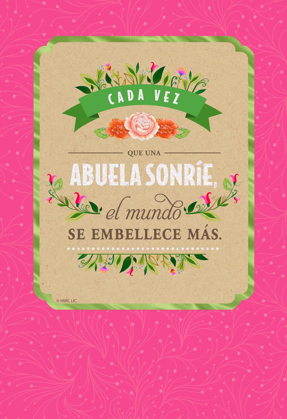 Grandma Spanish-Language Mother's Day Card With Magnet