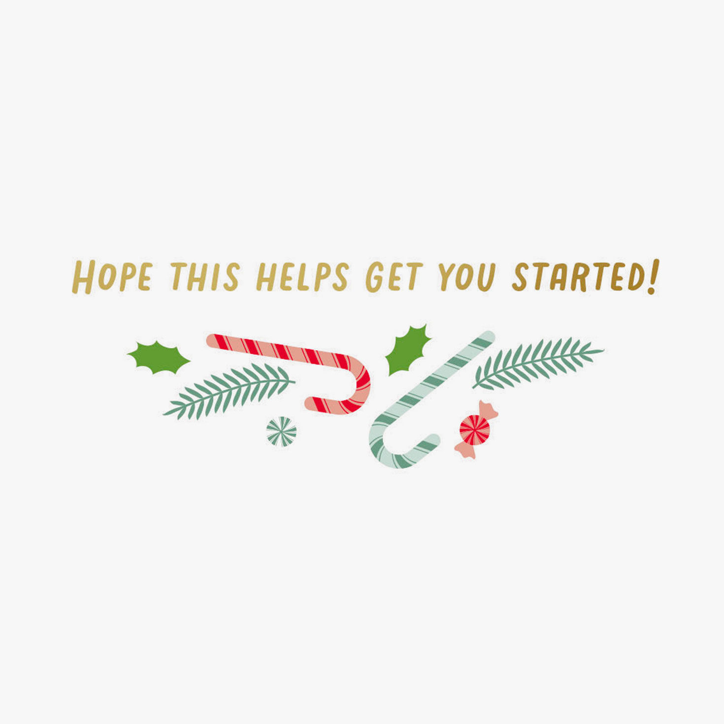 Holiday Candy and Icons Venmo Christmas Card Sentiment image number 2
