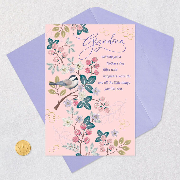 Happiness, Warmth and Love Mother's Day Card for Grandma, , large image number 5