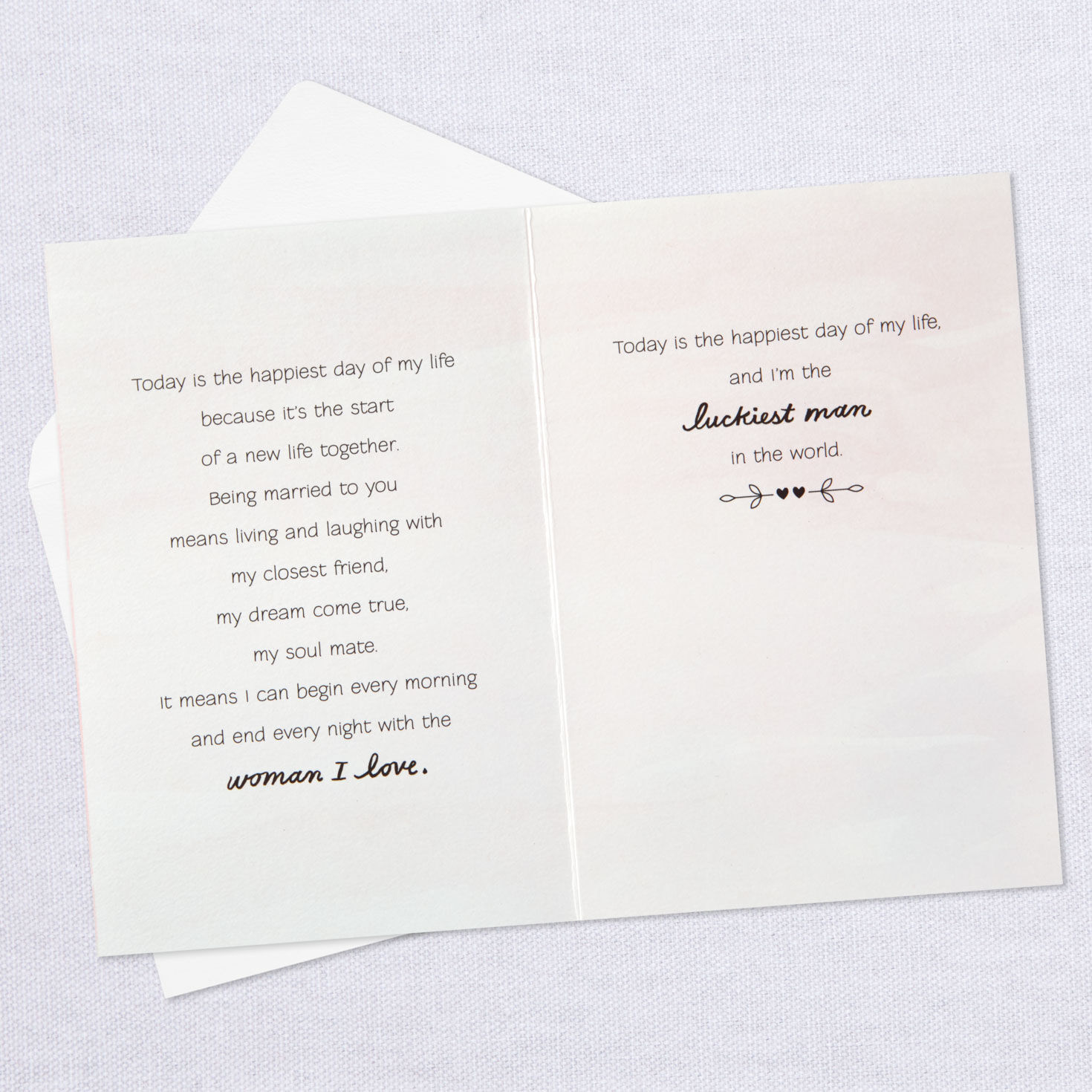 To My Wife On Our Wedding Day Office Products Hallmark Wedding Day Card From Husband Greeting Cards Paper