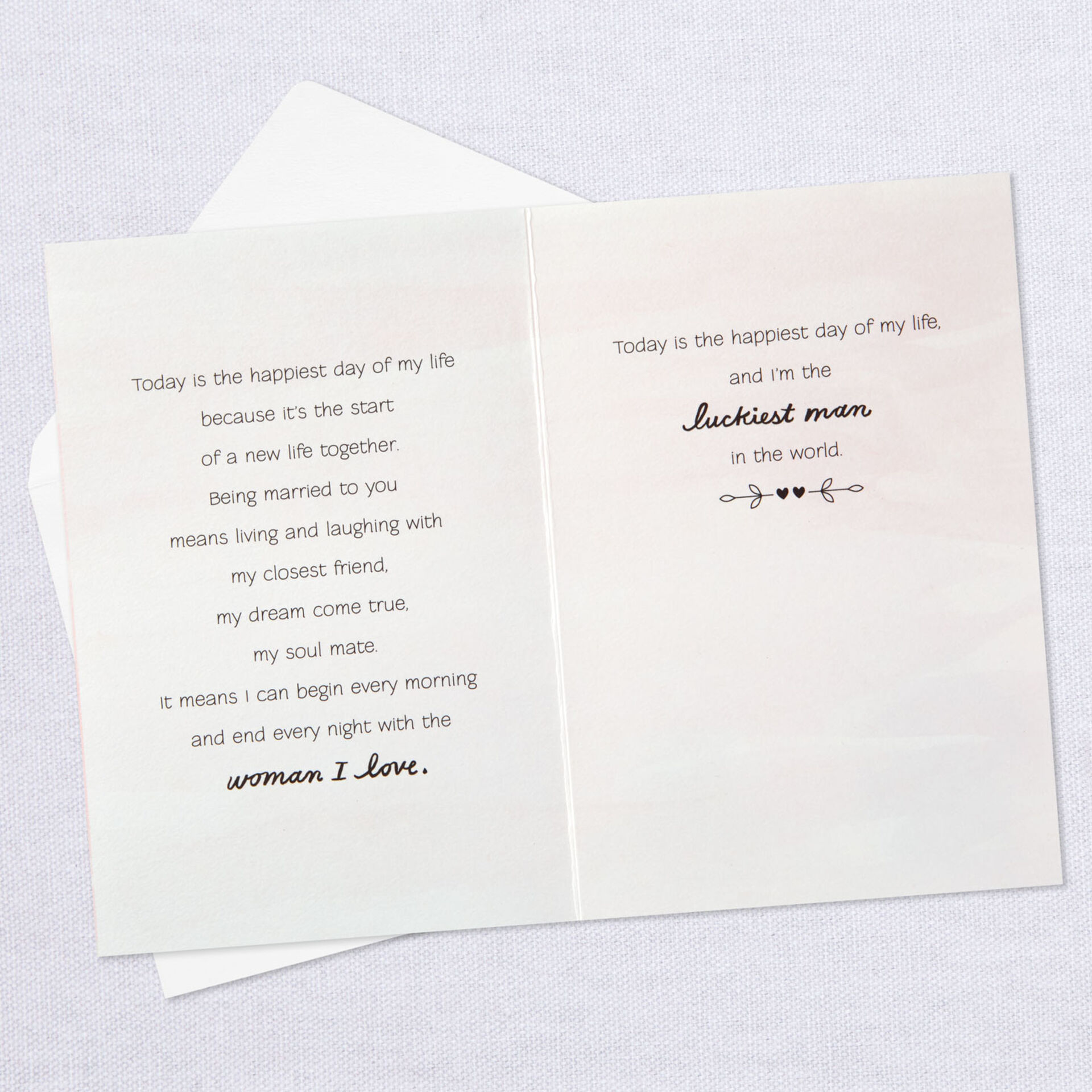 To My Wife Happiest Day Wedding Card Greeting Cards Hallmark
