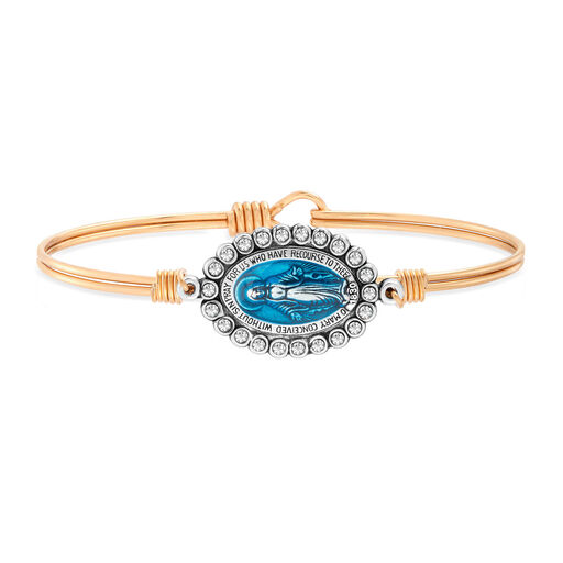 Luca + Danni Gold Crystal Miraculous Bangle Bracelet, Gold