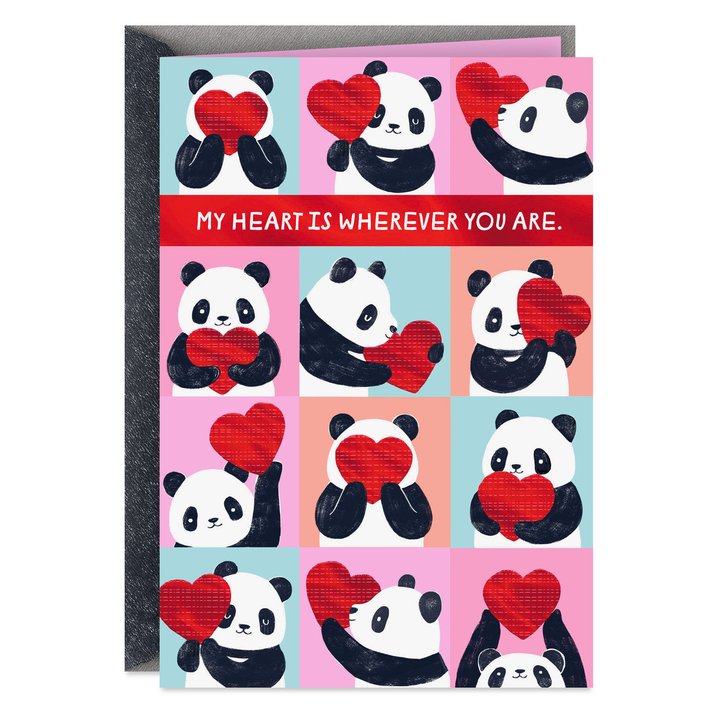 My Heart Is Where You Are, Panda Valentine's Day Card