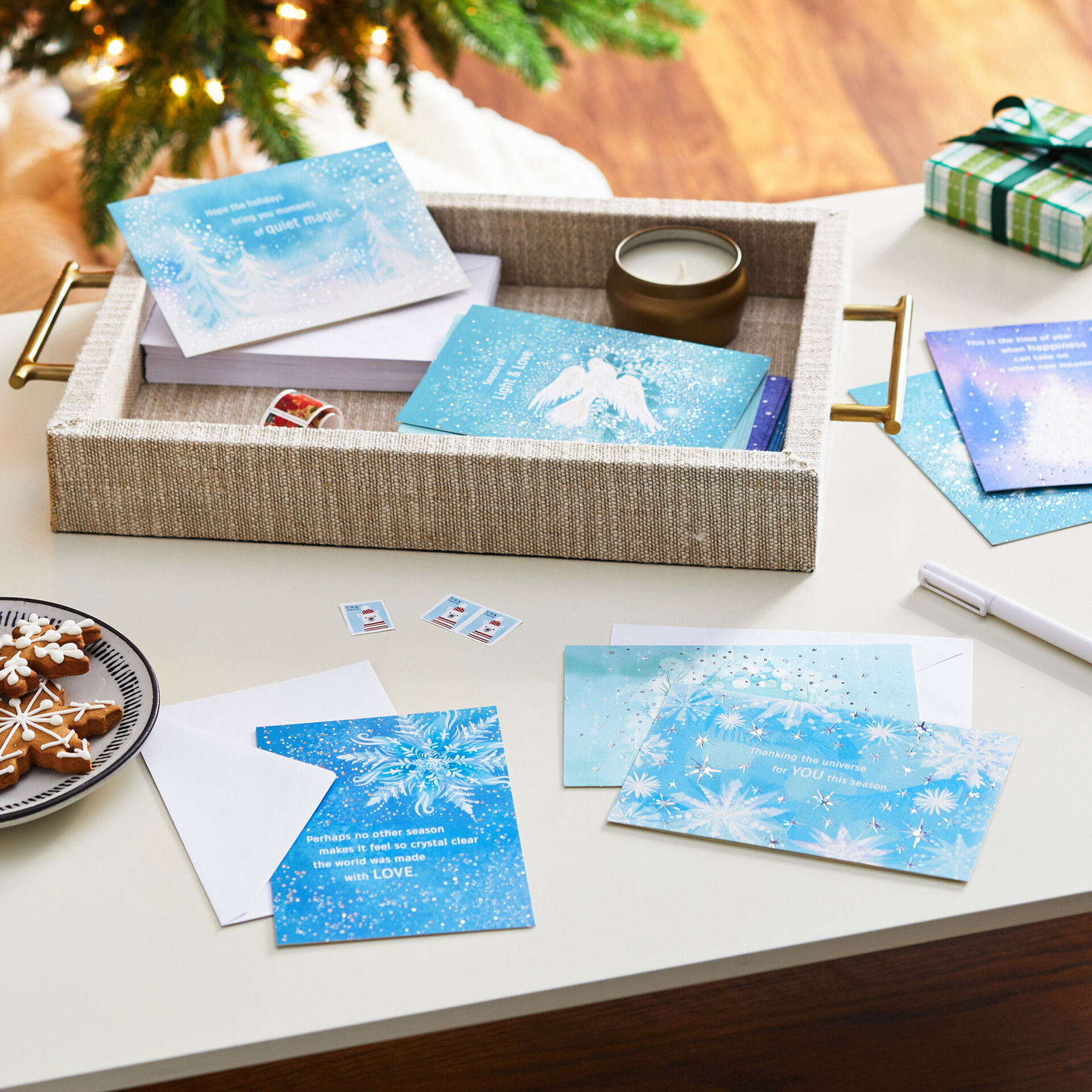 Soft Sparkles Boxed Holiday Cards Assortment, Pack of 36 Boxed Cards