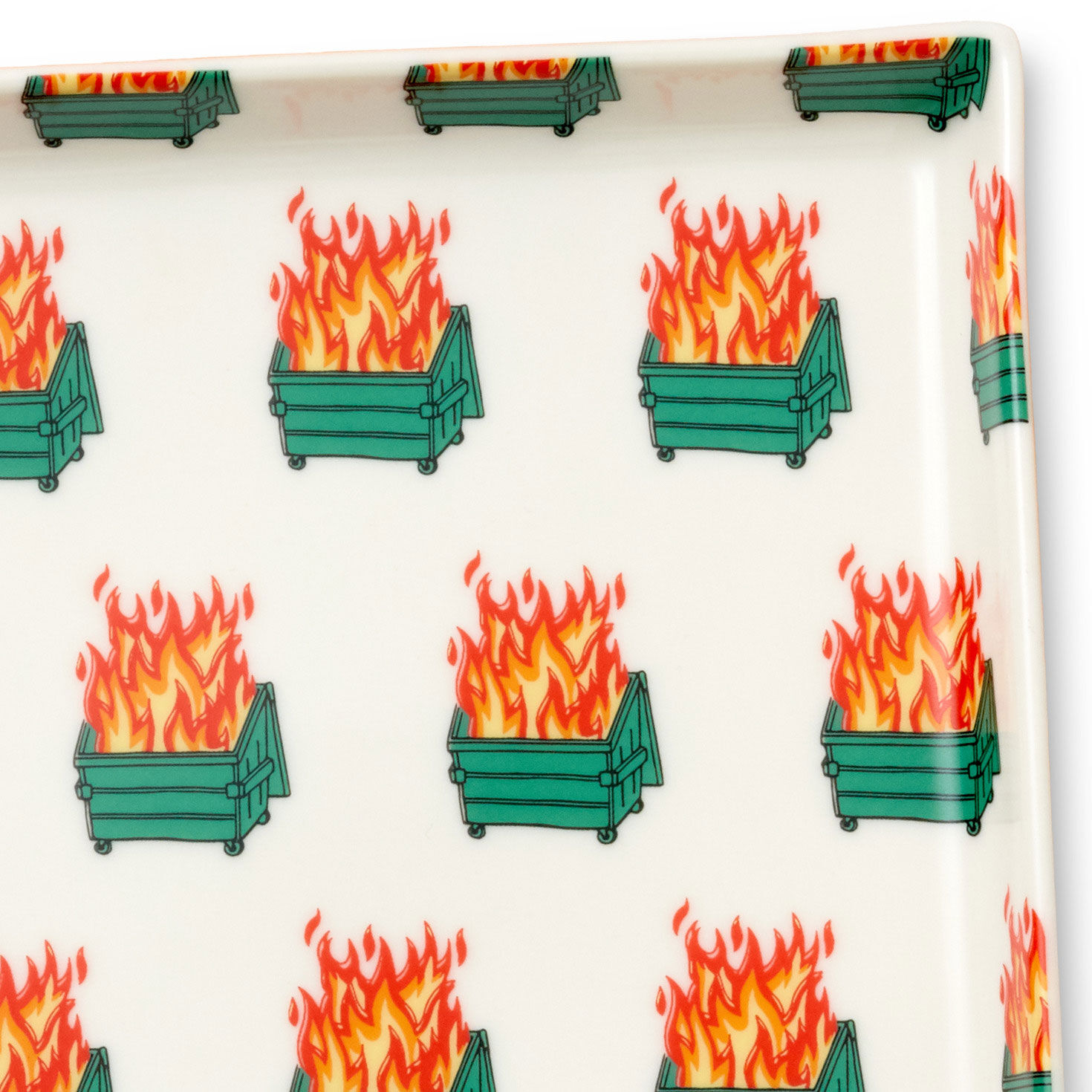 Dumpster Fire Funny Trinket Tray, , large image number 3