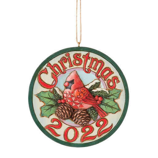 Jim Shore Dated 2022 Cardinal Ornament, 3", 