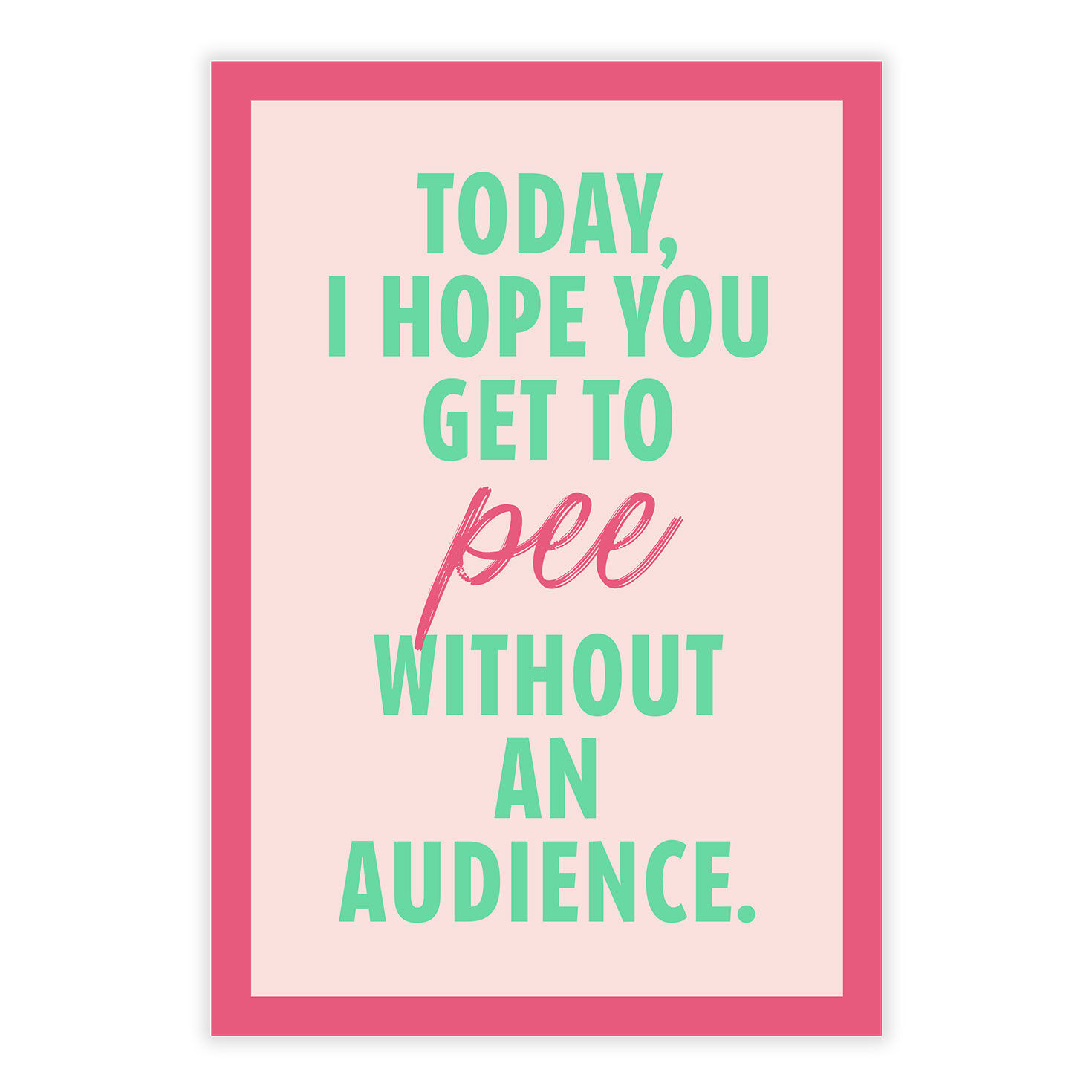 Green Pink Letters Personalized Mother's Day Card front image number 2