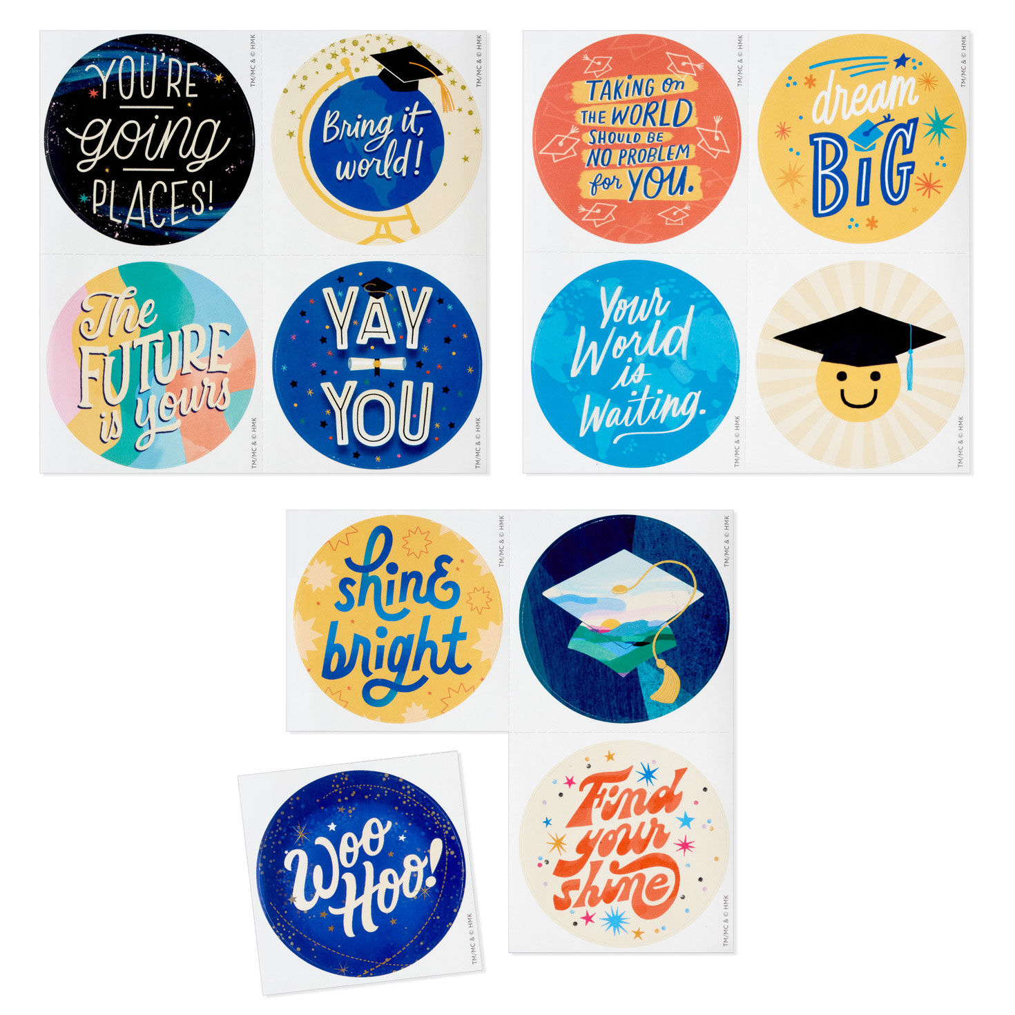 Globe and Grad Caps Graduation Congrats Cards  image number 6