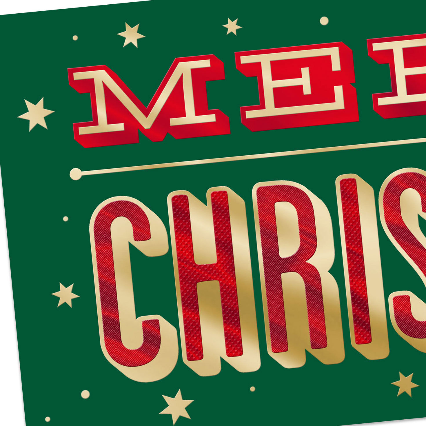 Red, Green and Gold Christmas Gift Card Holder Card Cover Detail image number 5