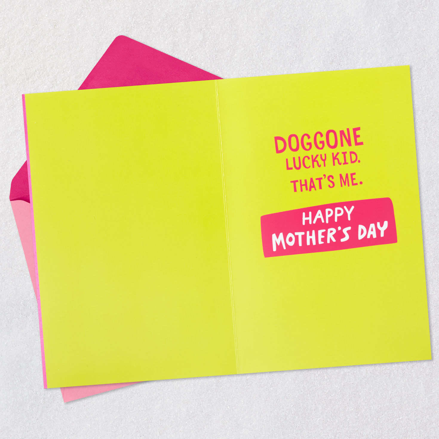 Golden Retriever Puppy on Pink Mother's Day Card  image number 3