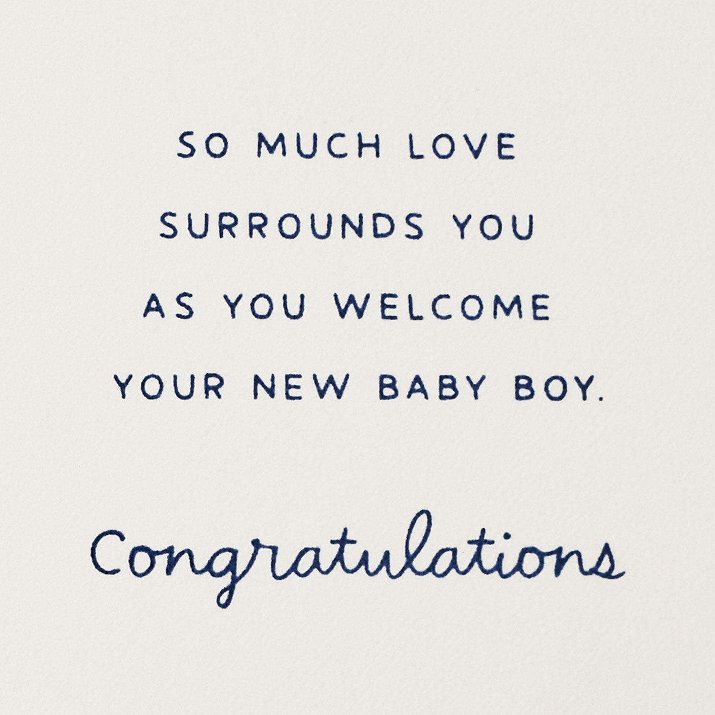 Little Man Blue Bow New Baby Boy Card Sentiment image number 2