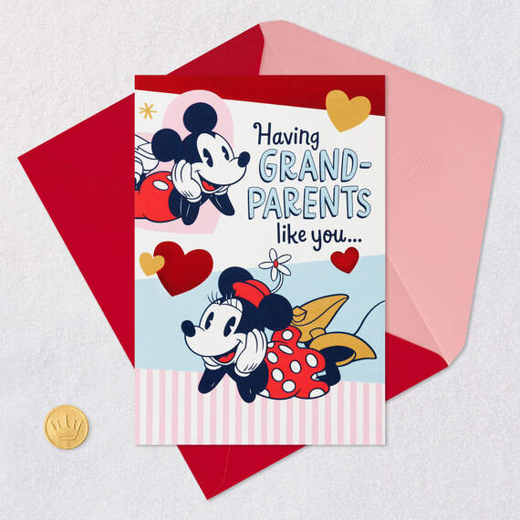 Disney Mickey and Minnie Grandparents Like You Valentine's Day Card, , large image number 6