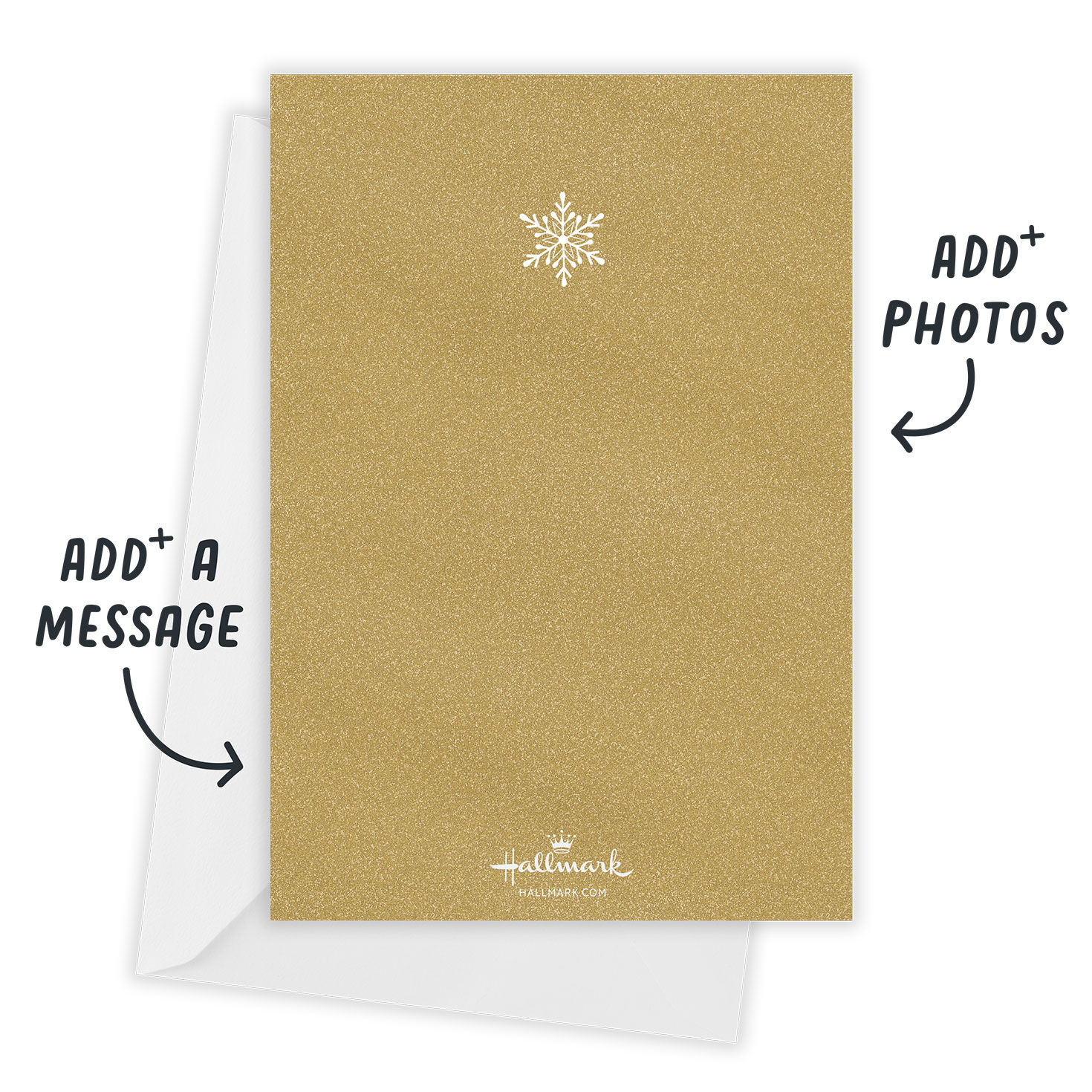 Merry Snowflake Flat Christmas Photo Card, , large image number 3
