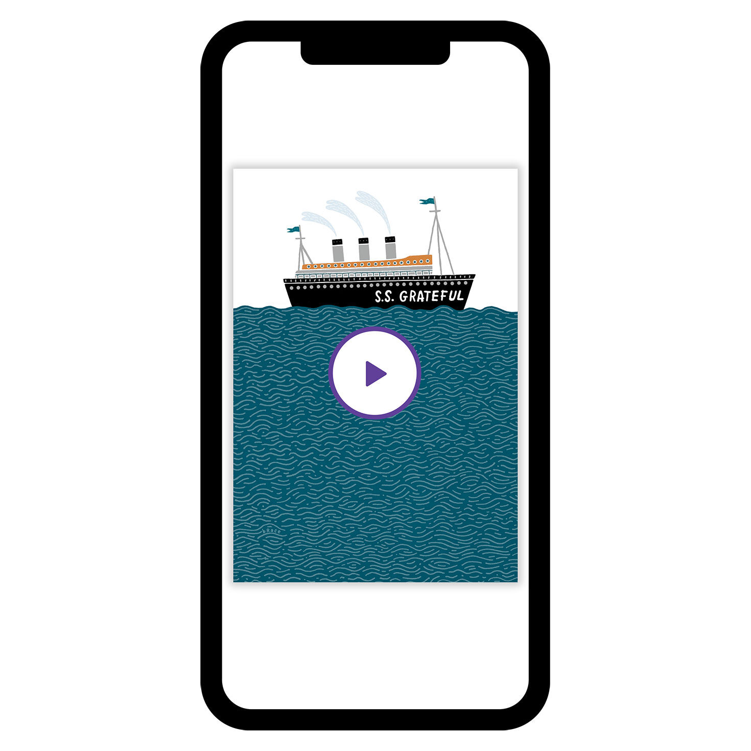 Ship S.S. Grateful Thank-You eCard