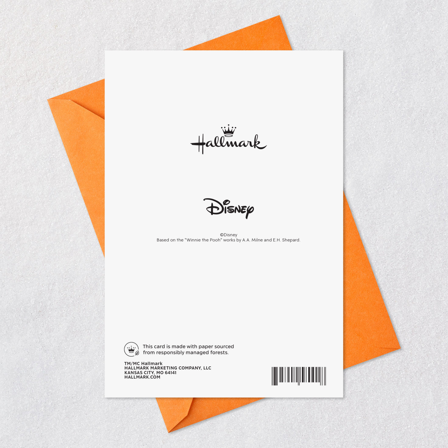 Winnie the Pooh and Eeyore Halloween Card for Granddaughter Card Back with Envelope image number 7