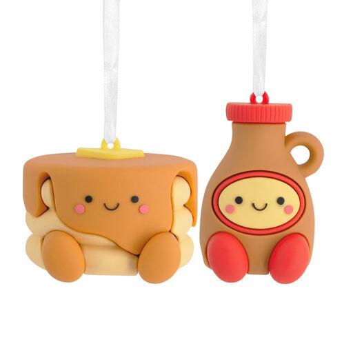 Better Together Pancakes and Syrup Magnetic Hallmark Ornaments, Set of 2, 
