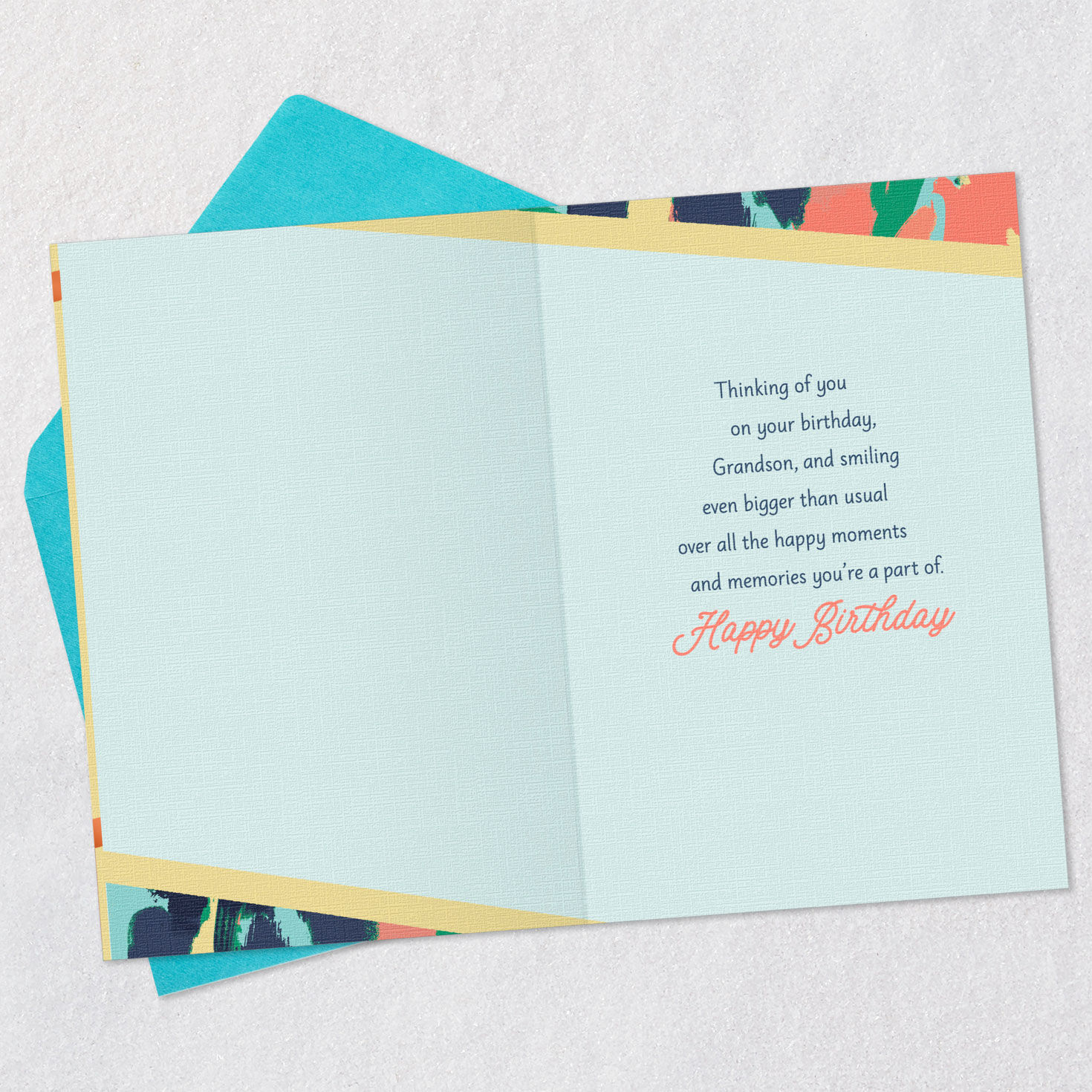 Thoughts of You Bring a Smile Birthday Card for Grandson for only USD 2.99 | Hallmark