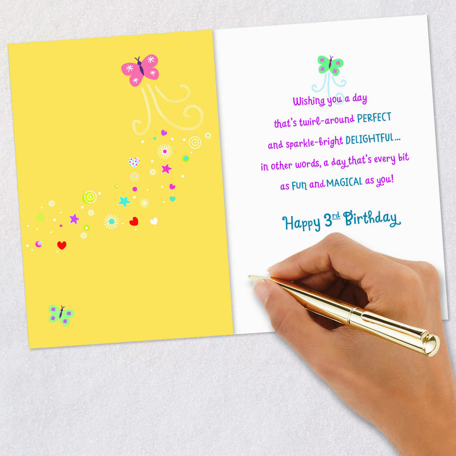 Dancing Cat 3rd Birthday Card for Kids, , large image number 6